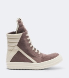 Rick Owens Geobasket suede high-top sneakers