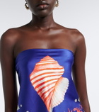 Retrofête Alivia silk bandeau top