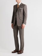 Kingsman - Conrad Slim-Fit Striped Mélange Wool Suit Jacket - Brown