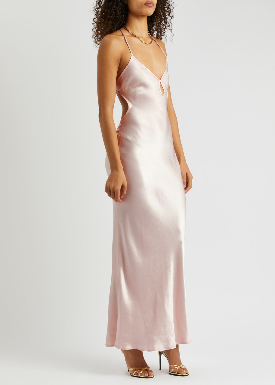 Bec & Bridge Cedar City Satin Maxi Dress Light Pink BEC + BRIDGE Bec & Bridge Cedar City Satin Maxi Dress Light Pink BEC + BRIDGE