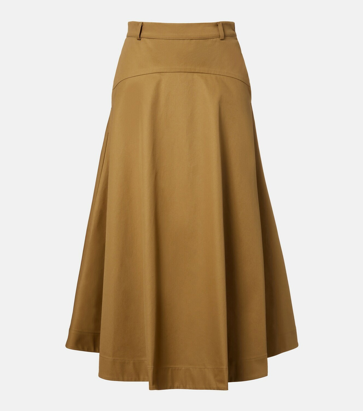 Balenciaga Cotton twill midi skirt