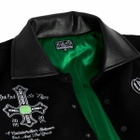 END. X The Great Frog Varsity Jacket in Black/Emerald