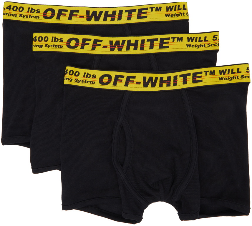 OFF WHITE, Indust 3 Pack Boxer, Men, Boxer Briefs
