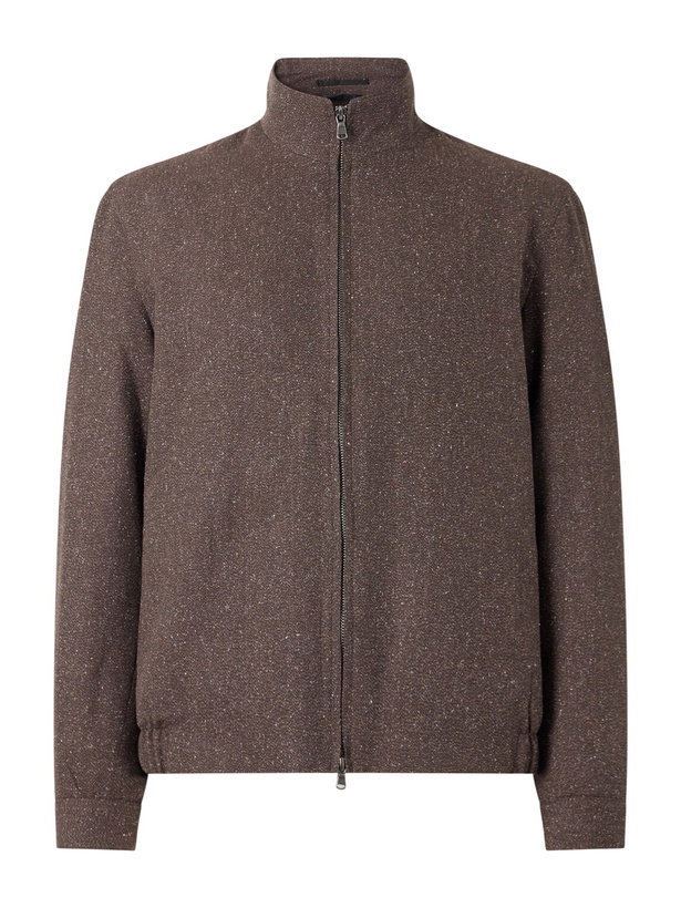 Photo: Sunspel - Donegal Wool and Silk-Tweed Jacket - Brown