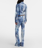 Roberto Cavalli Printed trompe l’œil denim jumpsuit