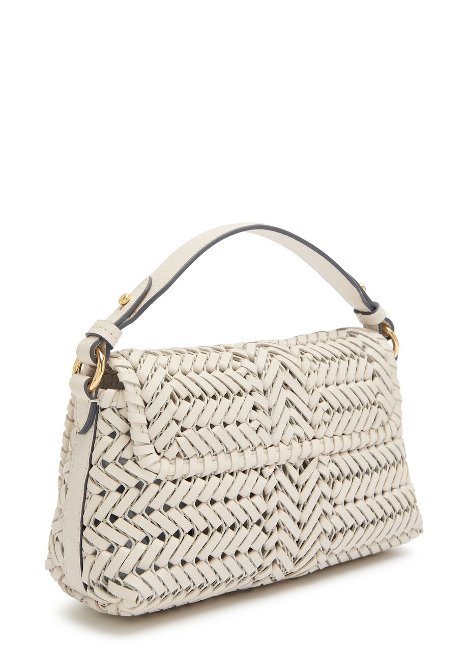 Anya Hindmarch The Neeson Woven Leather Cross-body bag - Off White - One Size