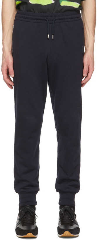 Photo: Dries Van Noten Navy French Terry Lounge Pants