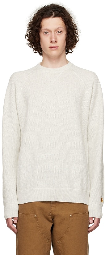 Photo: Carhartt Work In Progress Gray Cotton Sweater