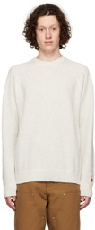 Carhartt Work In Progress Gray Cotton Sweater