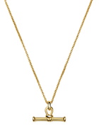 Missoma T-bar 18ct Gold Plated Necklace - One Size