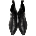 Balenciaga Black Harness Santiag Boots