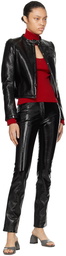 Courrèges Red Cutout Turtleneck