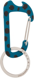 Marni Blue Carabiner Keychain