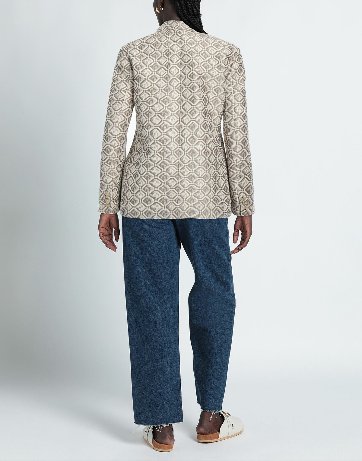 Marine Serre Womens Blazer in Beige