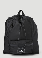 adidas by Stella McCartney - Logo Print Backpack in Black