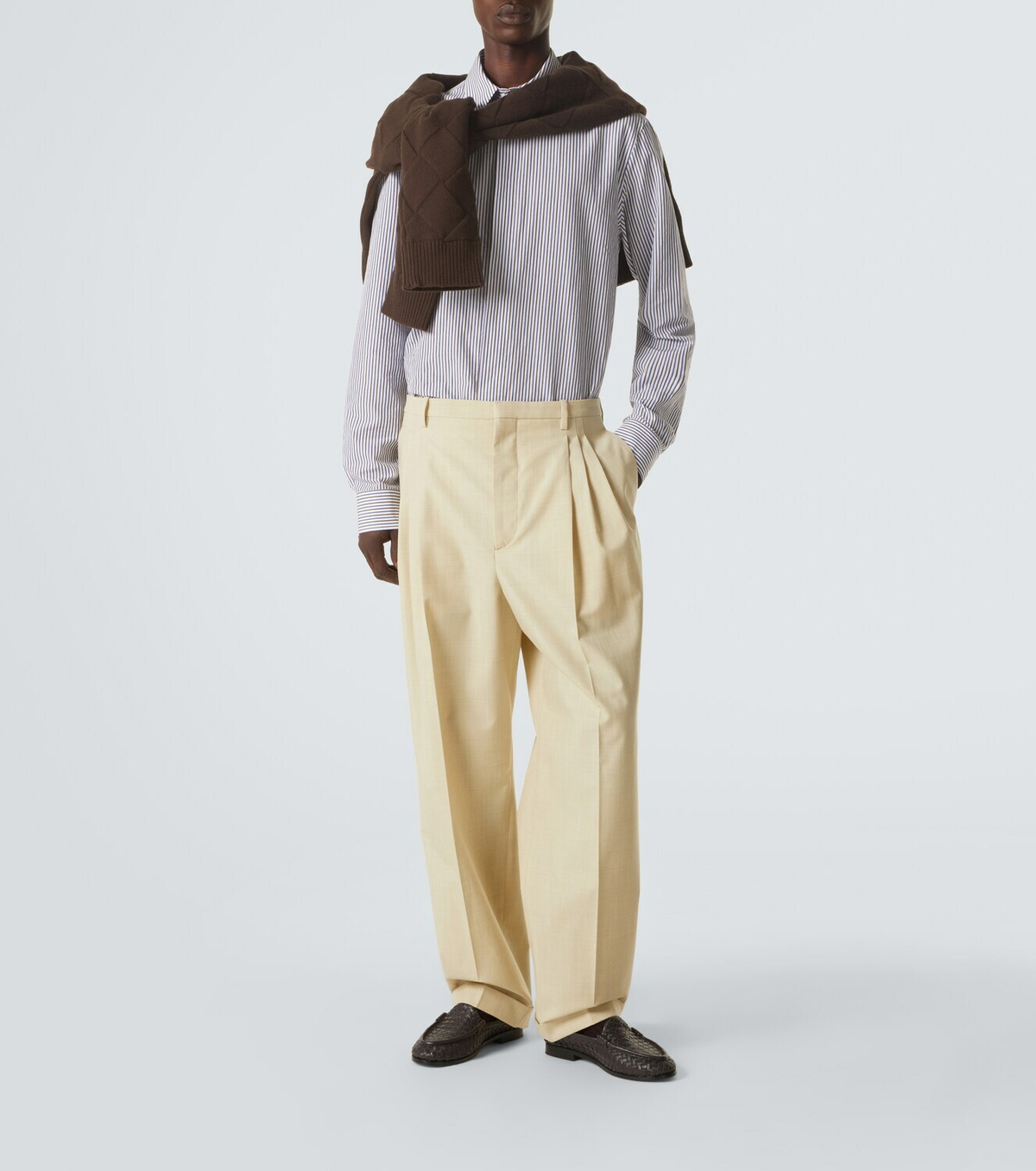 Bottega Veneta Silenzio Intrecciato leather loafers