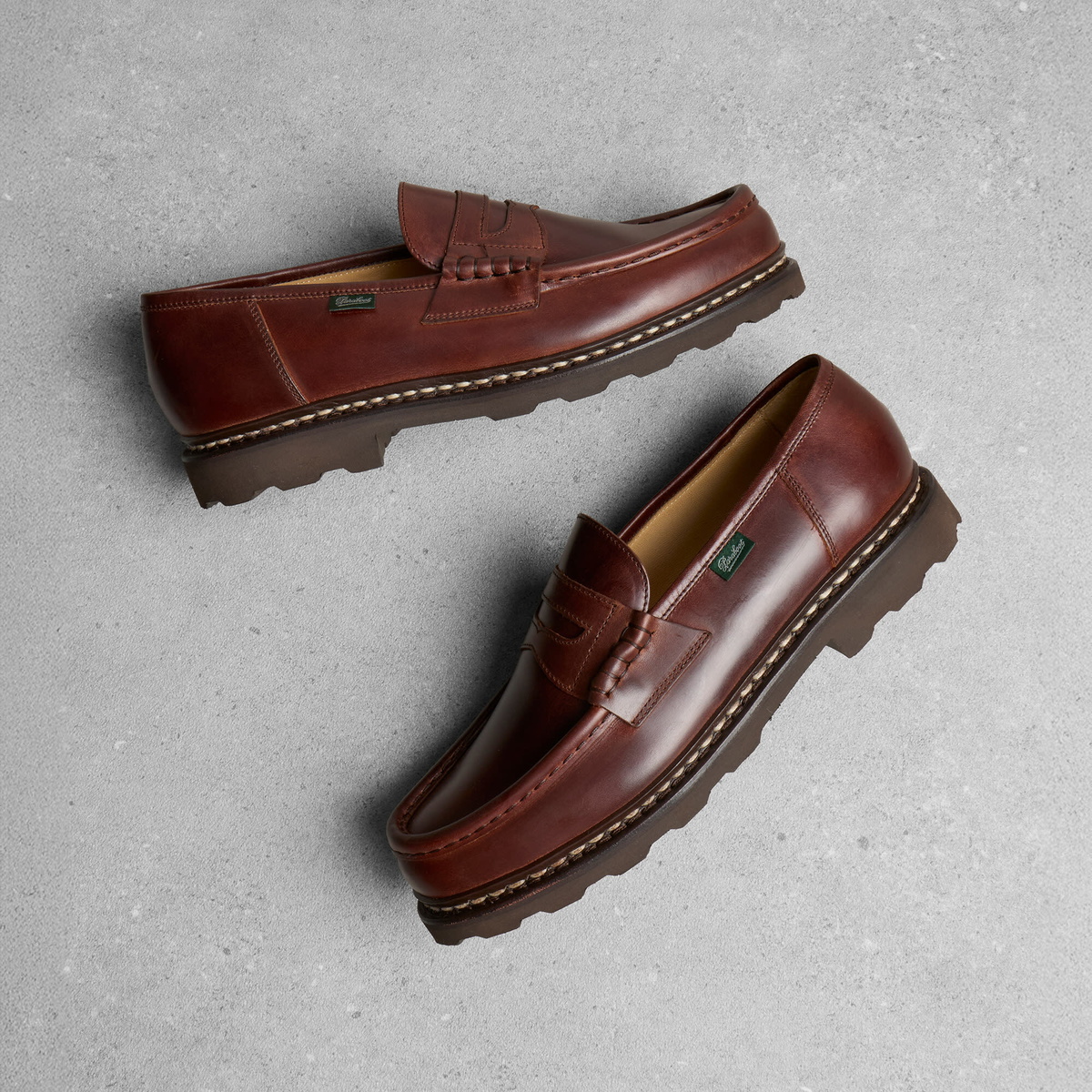 Paraboot Men's Reims Loafer in Bark