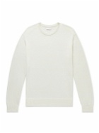 Club Monaco - Mulberry Silk and Cotton-Blend Sweater - Neutrals