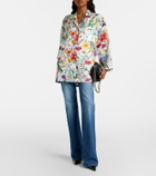 Gucci Floral silk twill shirt