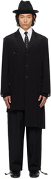 YOHJI YAMAMOTO Black Tab Long Blazer
