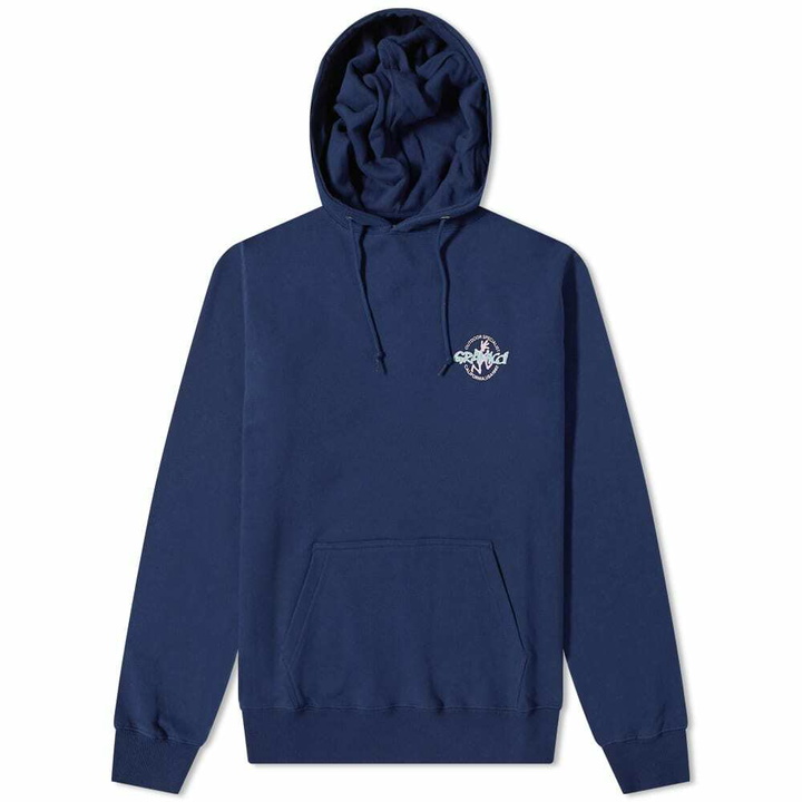 Photo: Gramicci Men's Running Man Popover Hoody in Navy