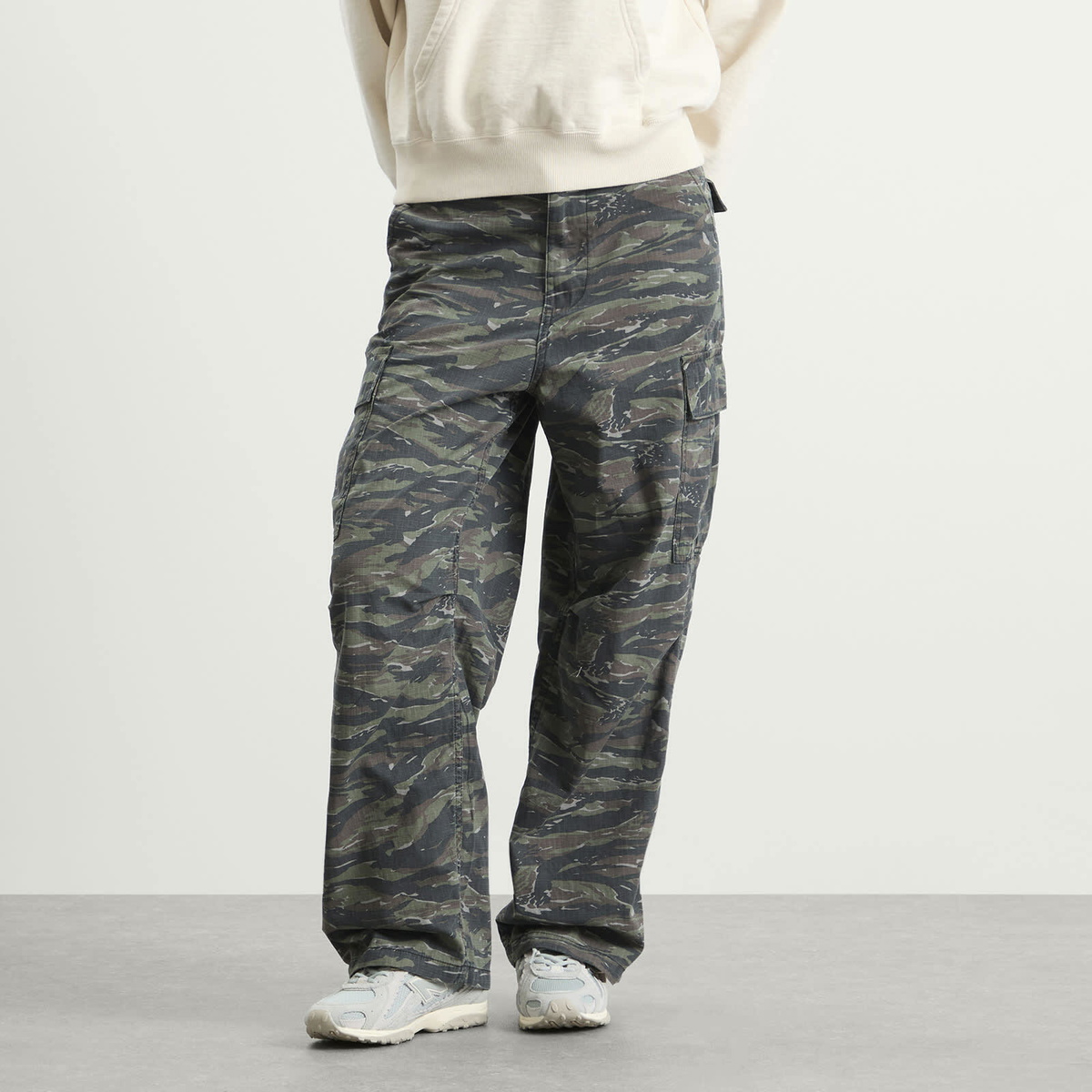 Beams Boy Women's Ripstop Military Pants in Charcoal.G
