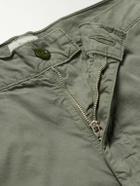 Hartford - Tapered Cotton-Drill Cargo Trousers - Green