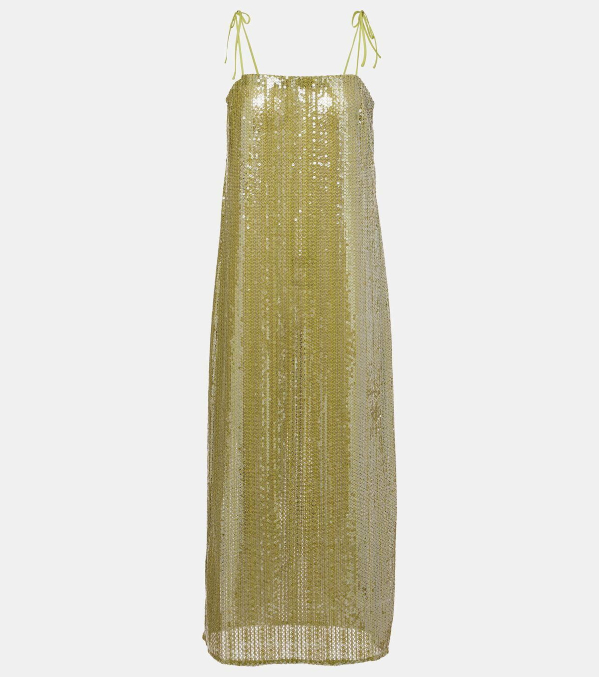 Adriana Degreas Solid Sequins midi dress