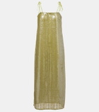 Adriana Degreas Solid Sequins midi dress