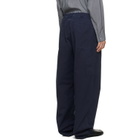 MM6 Maison Margiela Navy Cotton Twill Trousers