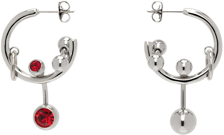 Justine Clenquet Silver Ashley Earrings Justine Clenquet