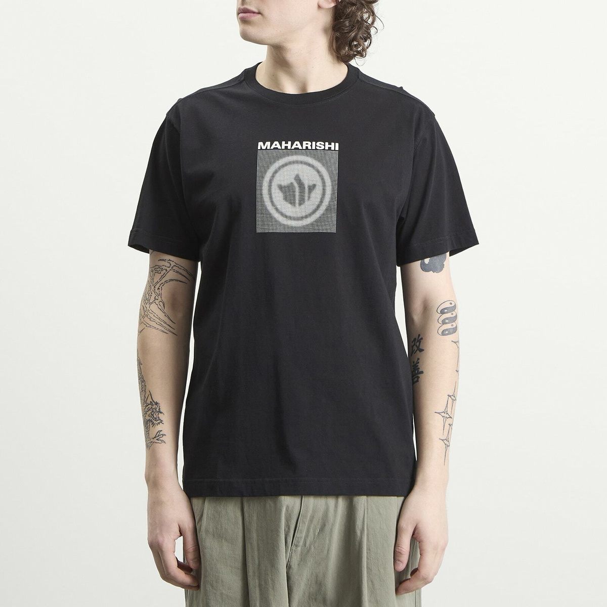 Maharishi Men's Dot Temple T-Shirt in Black