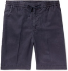 Officine Generale - Garment-Dyed Lyocell Drawstring Shorts - Navy