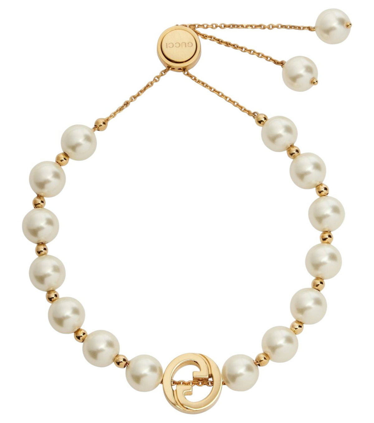 ブレスレット Interlocking G Bracelet with Pearls Gucci Interlocking G Bracelet with Pearls - Runway Catalog