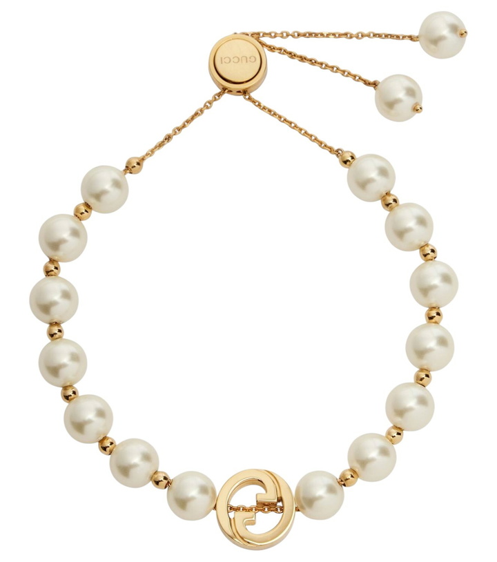 Photo: Gucci Interlocking G pearl bracelet