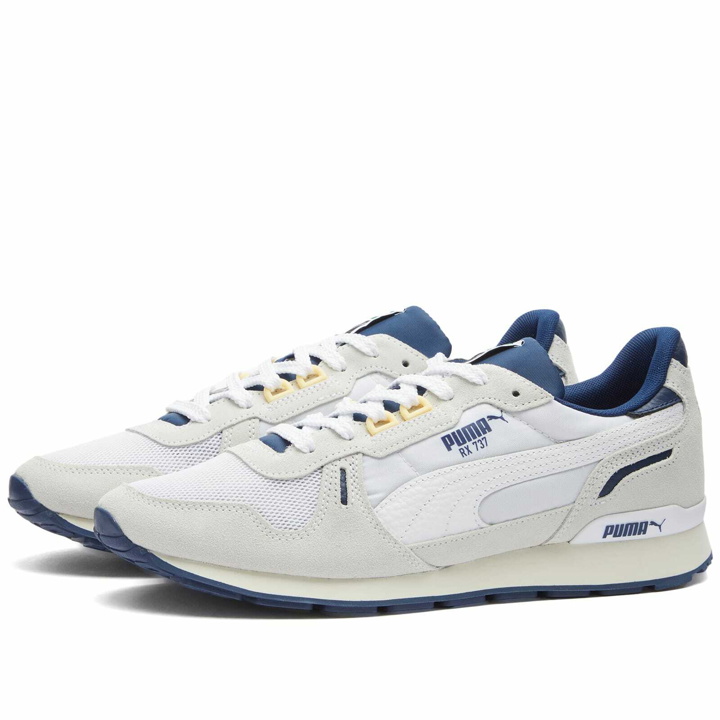 Photo: Puma Men's RX 737 Sneakers in Puma White/Persian Blue