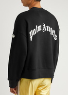 Moncler Genius 8 Moncler Palm Angels Logo Cotton Sweatshirt Black