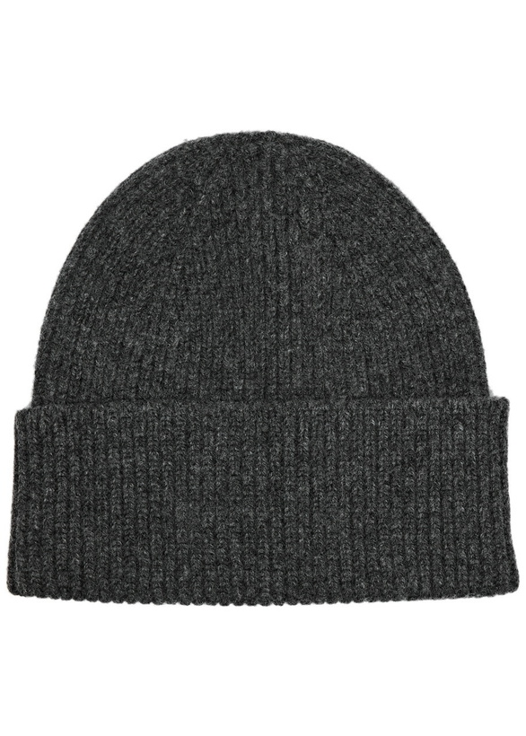 Photo: Colorful Standard Ribbed Wool Beanie - Grey - One Size