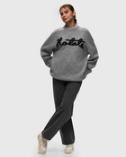 Rotate Birger Christensen Knit Oversize Logo Jumper Black/Grey - Womens - Pullovers