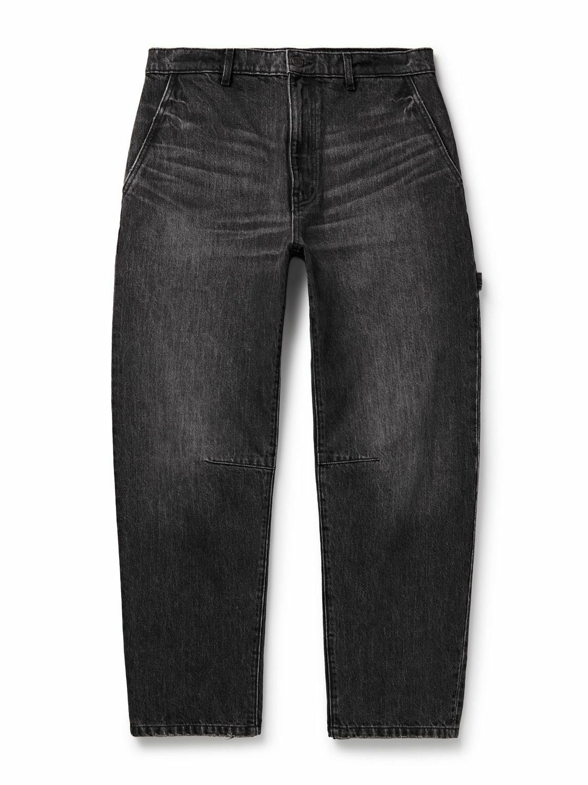 Nili Lotan - Carpenter Straight-Leg Cropped Jeans - Black