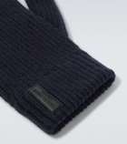 Giorgio Armani Ribbed-knit cashmere gloves