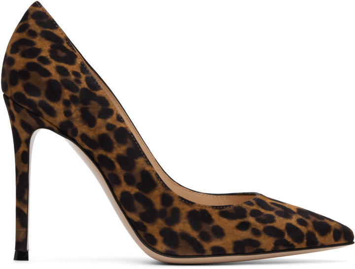 Photo: Gianvito Rossi Brown Gianvito 105 Heels