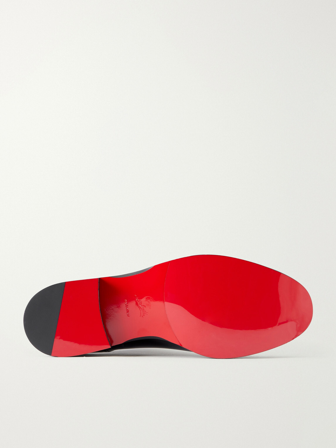 Christian Louboutin - Moustachou Leather Oxford Shoes - Black
