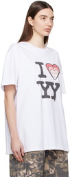 OPEN YY White 'I Love YY' T-Shirt