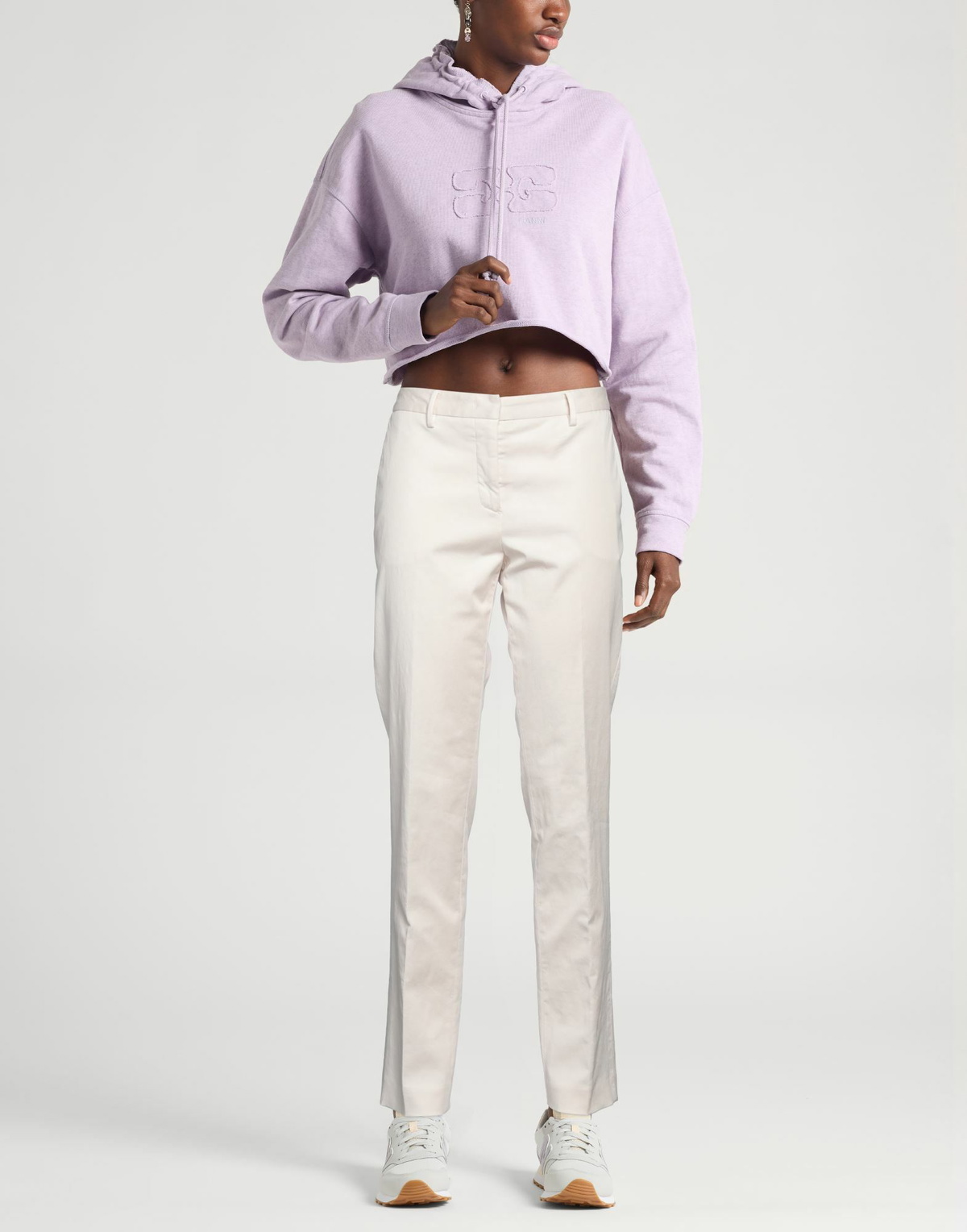 Boglioli Womens Pants Cream