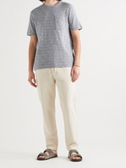 MR P. - Mélange Cotton and Linen-Blend T-Shirt - Blue - XS