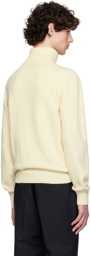 TOM FORD Off-White Button Turtleneck