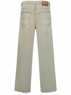 DIESEL - D-macro Cotton Denim Straight Jeans