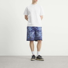 Gucci Men's Flower Bandana Print Shorts in Blue