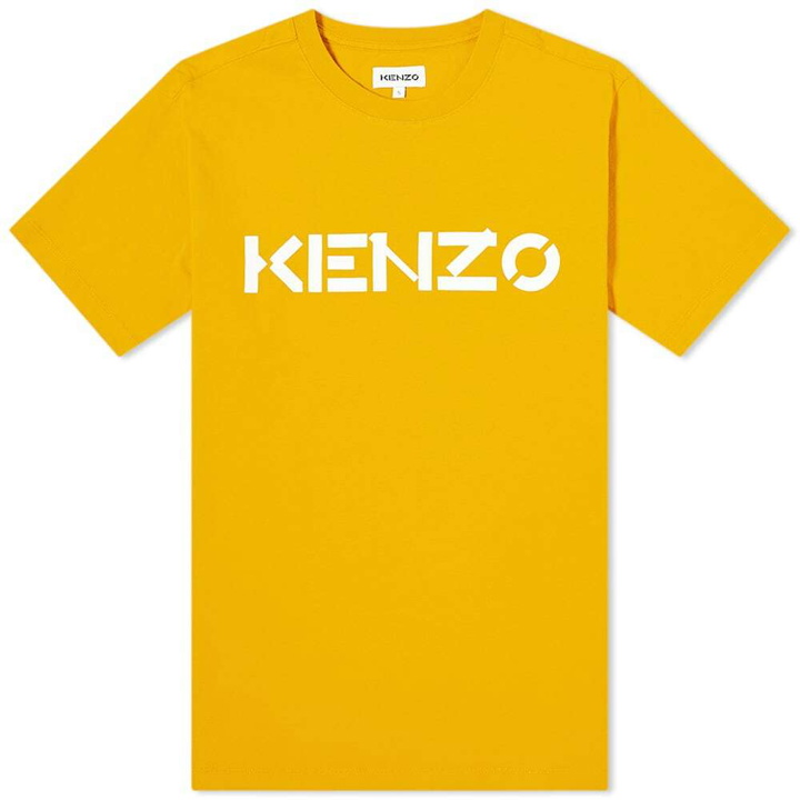 Photo: Kenzo Men's Printed Logo T-Shirt in Marigold
